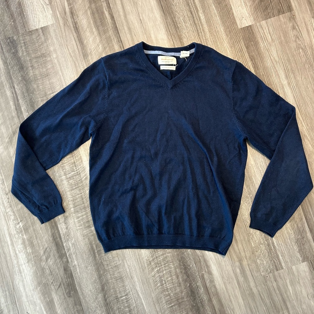 Weatherproof Men's Deep Blue V-Neck Sweater